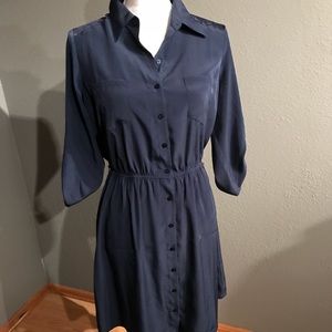 Silky dress, brand new navy blue